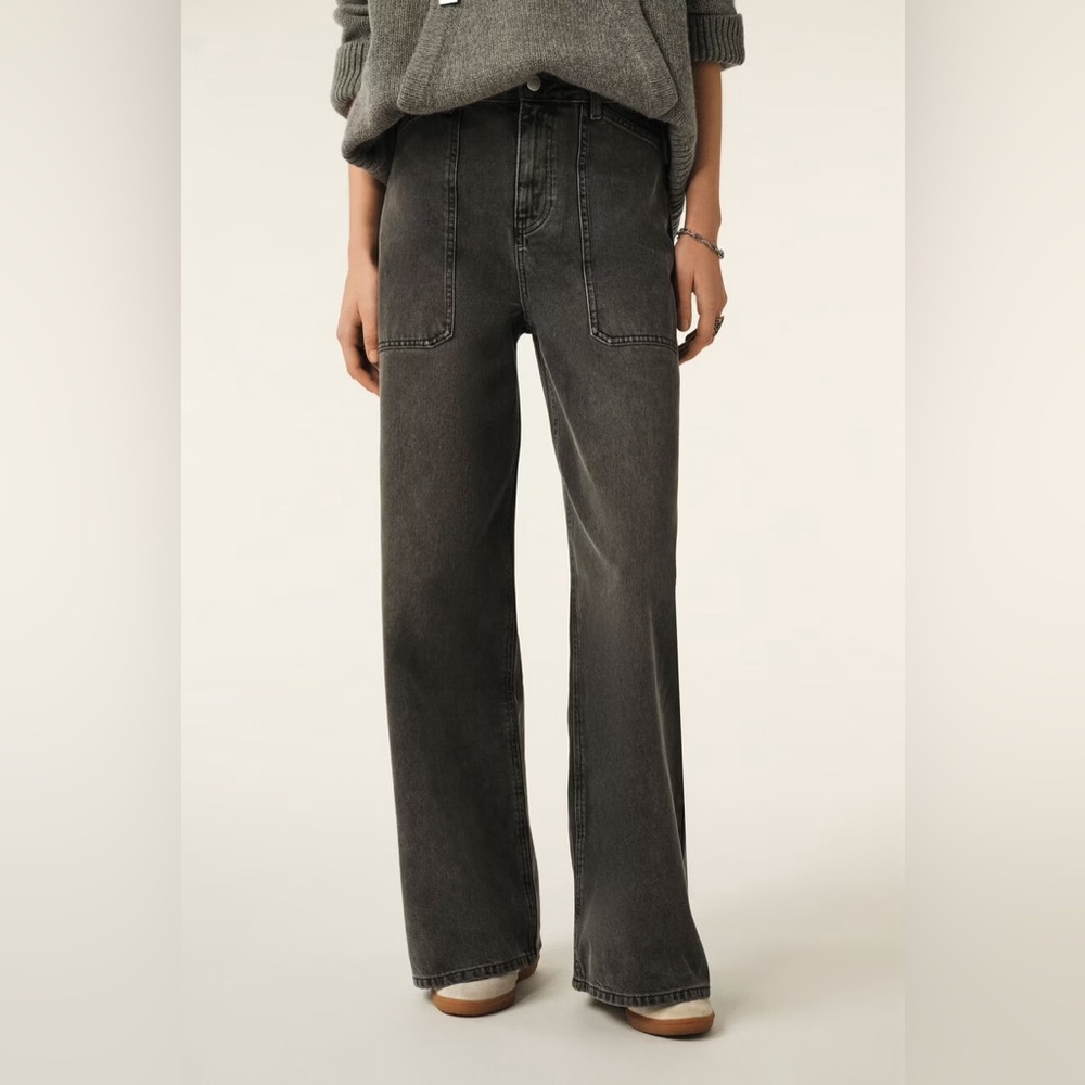 BA&SH Dellou wide cut jeans , NWT , sz 38